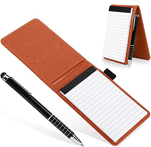 Cyiecw Mini Pocket Notizbuch A7 Pu Leder Notizbuch Mini Notizblock A7 Leder-Notizbuch Kleiner Leder Notizblock Mit Stift, Mini Pocket Notebook Taschennotizblock FüR AktivitäTen Im Freien von Cyiecw