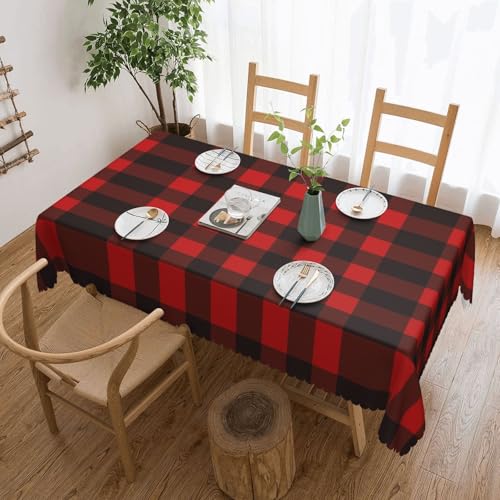 Cykazhst Rechteckige Tischdecke, Polyester, abwischbar, wasserdicht, für Küche, Esszimmer, Party, Picknick, Outdoor Cykazhst Rechteckige Tischdecke, Polyester, abwischbar, wasserdicht, für Küche, Esszimmer, Party, Picknick, Outdoor von Cykazhst