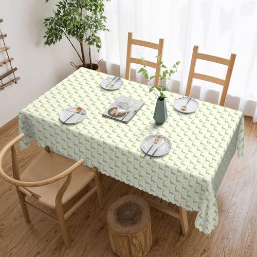 Cykazhst Rechteckige Tischdecke mit Dinosaurier-Druck, Polyester, abwischbar, wasserdicht, Tischdecke für Küche, Esszimmer, Party, Picknick, Outdoor Cykazhst Rechteckige Tischdecke mit Dinosaurier-Druck, Polyester, abwischbar, wasserdicht, Tischdecke für Küche, Esszimmer, Party, Picknick, Outdoor von Cykazhst