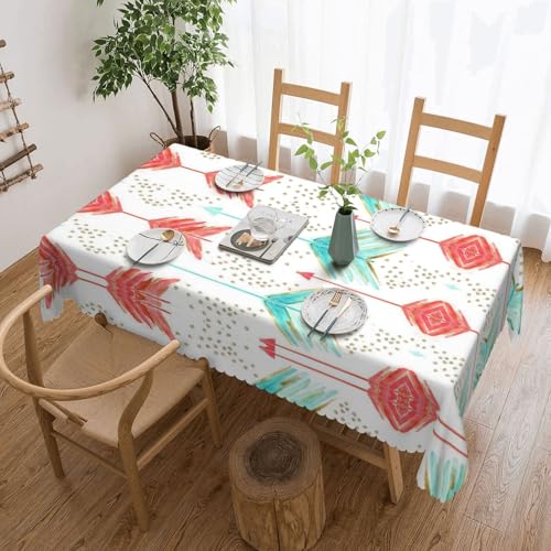 Rechteckige Tischdecke mit Pfeilaufdruck, Polyester, abwischbar, wasserdicht, Tischdecke für Küche, Esszimmer, Party, Picknick, Outdoor Rechteckige Tischdecke mit Pfeilaufdruck, Polyester, abwischbar, wasserdicht, Tischdecke für Küche, Esszimmer, Party, Picknick, Outdoor von Cykazhst