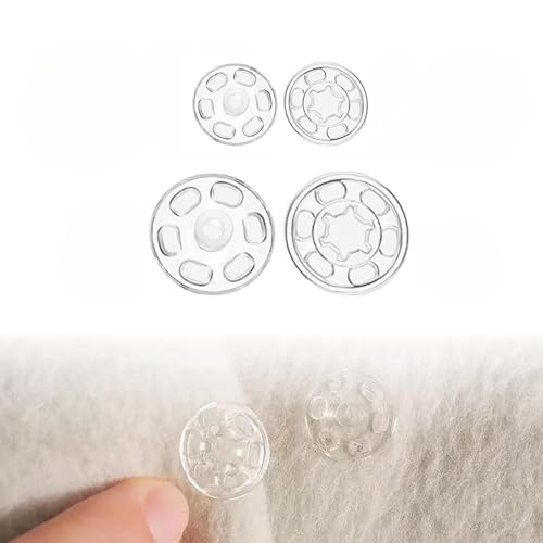 200 Paar Druckknöpfe,Druckknöpfe zum Annähen,Druckknopf zum Anähen, (7mm, 10mm) - Ideal für Kleidung, DIY Projekte und Handwerk, Langlebig und Einfach zu Verwenden von Cylocrya