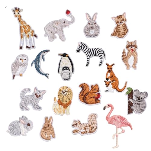 18 Stück Patches Zum Aufbügeln, Bügelbilder Für Textilien Für DIY-Dekoration Von Textilien, Rucksäcken, T-Shirts, Schuhen, Kinderkleidung Und Jacken von Cylocrya