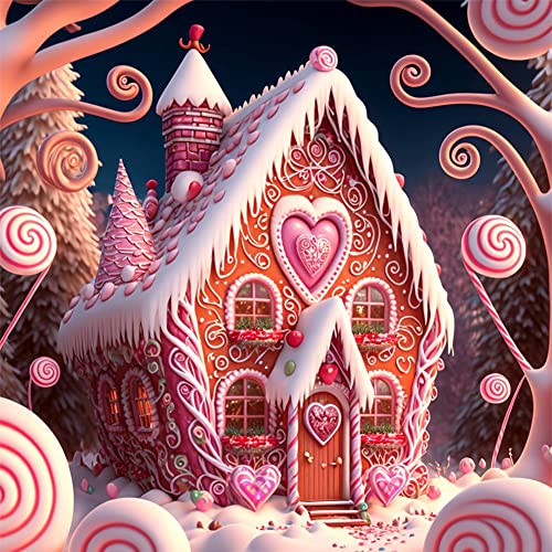 5D Diamond Art Painting Kits, Candy Lebkuchenhaus 5D DIY Diamant Kits Malerei Diamant DIY Malerei mit Diamanten Kunst Full Round Drill Strass Bild Handwerk for Home Wall Decor 5D Diamond Art Painting Kits, Candy Lebkuchenhaus 5D DIY Diamant Kits Malerei Diamant DIY Malerei mit Diamanten Kunst Full Round Drill Strass Bild Handwerk for Home Wall Decor von Cymwer