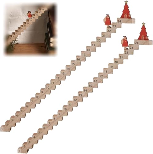 Cymwer Weihnachtsmann Adventskalender Treppe 2024, Kletternder Weihnachtsmann Treppe Countdown, 24-Tage Treppen Weihnachts Adventskalender aus Holz, Weihnachts Deko Cymwer Weihnachtsmann Adventskalender Treppe 2024, Kletternder Weihnachtsmann Treppe Countdown, 24-Tage Treppen Weihnachts Adventskalender aus Holz, Weihnachts Deko von Cymwer
