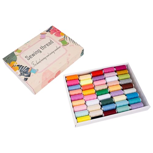 88 Spulen Nähgarn Polyester Nähgarn je 400 m für Nähmaschinen Handstickerei Quilten Handwerk 88 Spulen Nähgarn Polyester Nähgarn je 400 m für Nähmaschinen Handstickerei Quilten Handwerk von Cyni