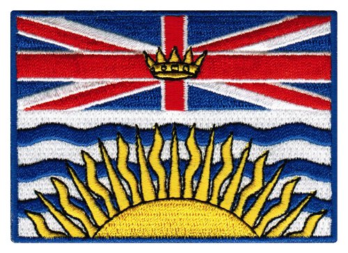 Cypress Collectibles – British Columbia Flag Patch – Premium bestickte Applikation – kanadische Aufnäher zum Aufbügeln – Maße: 8,9 x 6,3 cm Cypress Collectibles – British Columbia Flag Patch – Premium bestickte Applikation – kanadische Aufnäher zum Aufbügeln – Maße: 8,9 x 6,3 cm von Cypress Collectibles Embroidered Patches