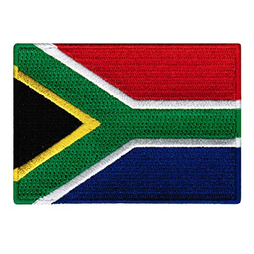 Cypress Collectibles – Südafrika Flagge Patch – Premium bestickte Applikation – Afrikanisches Land zum Aufbügeln – Maße: 8,9 x 6,3 cm von Cypress Collectibles Embroidered Patches