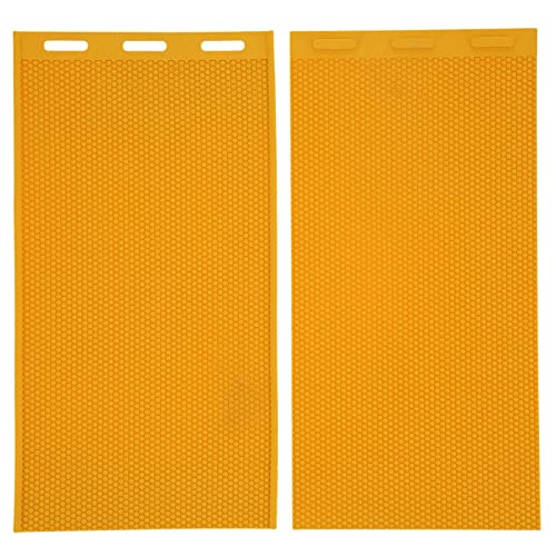 2 PCs Beeswax Press Form, 5,4 mm Bossermaschine gelbe Bienenzucht Gummi -Kamm -DIY -Bienenwachsform für Bienenzubehör -Zubehör ﻿ von Cyrank