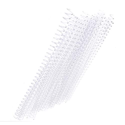 20 PCs Bindungskämme, 30 Lochfeder Spiralringe leicht zu öffnen, um Kunststoffbindungsring -Kunststoffkämme für A4 -Papierbuchstaben zu öffnen (13mm*30 Löcher transparent 20 Streifen) von Cyrank