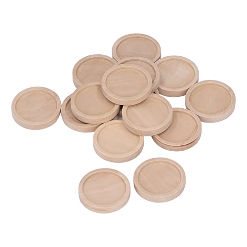 50 Stück Holz-Anhänger-Tabletts rund, Holz-Anhänger-Tabletts für die Schmuckherstellung, 30 mm Außendurchmesser, runde DIY-Holzlünetten-Anhänger-Tabletts für Schmuck 50 Stück Holz-Anhänger-Tabletts rund, Holz-Anhänger-Tabletts für die Schmuckherstellung, 30 mm Außendurchmesser, runde DIY-Holzlünetten-Anhänger-Tabletts für Schmuck von Cyrank