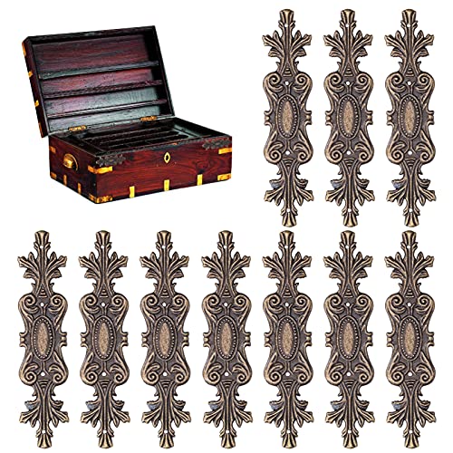 Cyrank 10 Stück Metall Ornamente, Kantenabdeckung Metall Vintage Buchecken Mit Metall Ornamente Quadrat Buchbeschläge Eckenschutz, Metall-Buchecken, Vintage Eckschutz Kantenabdeckung Messing Style Cyrank 10 Stück Metall Ornamente, Kantenabdeckung Metall Vintage Buchecken Mit Metall Ornamente Quadrat Buchbeschläge Eckenschutz, Metall-Buchecken, Vintage Eckschutz Kantenabdeckung Messing Style von Cyrank