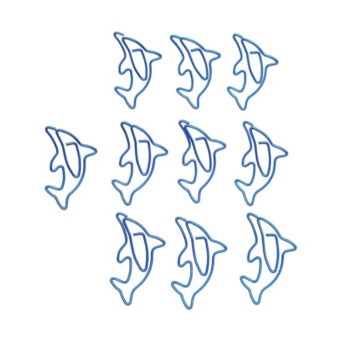 Cyrank Delfin-Büroklammern, 100 Stück Blaue Tiere Design Büroklammern Lesezeichen Niedliche Kleine Büroklammern, Büroklammer Für Das Organisieren von Papierordnern Im Büro Und in Der Schule Cyrank Delfin-Büroklammern, 100 Stück Blaue Tiere Design Büroklammern Lesezeichen Niedliche Kleine Büroklammern, Büroklammer Für Das Organisieren von Papierordnern Im Büro Und in Der Schule von Cyrank
