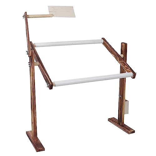Cyrank Kreuzstichständer, Holz-Stickrahmenständer, Kreuzstich-Bodenständer, Verstellbarer Stickständer, Antiker Holz-Stickständer, Rack, Kreuzstichrahmen, Nähen, Bastelzubehör Cyrank Kreuzstichständer, Holz-Stickrahmenständer, Kreuzstich-Bodenständer, Verstellbarer Stickständer, Antiker Holz-Stickständer, Rack, Kreuzstichrahmen, Nähen, Bastelzubehör von Cyrank