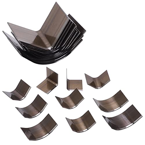 Cyrank Leder-Eckstanzer-Set, 10-teilig, V-förmige Lederhandwerkswerkzeuge, R-Winkel, Bogenförmig, Manuelles Lederstanzwerkzeug, Lederband-Stanzwerkzeuge, Schneider, Stanzer Für Riemen von Cyrank