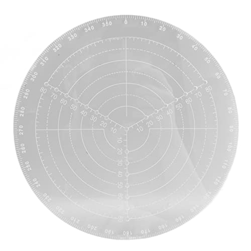 Cyrank Runder Mittelsucher-Kompass, runder Mittelsucher-Kompass aus Acryl, Kreismesswerkzeug, Holzdrehwerkzeuge und Zubehör(M) von Cyrank