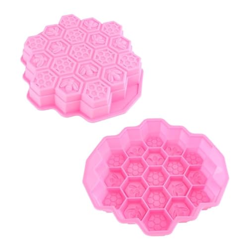 Cyrank Waben-Silikonformen, 2 Stück Waben-Kuchenformen, Backen, Kuchenform, Backformen, Seifenform, Silikon, Schokoladenform, Dessert-Kuchenform, Süßigkeiten Seife, die geteilte Formen herstellt Cyrank Waben-Silikonformen, 2 Stück Waben-Kuchenformen, Backen, Kuchenform, Backformen, Seifenform, Silikon, Schokoladenform, Dessert-Kuchenform, Süßigkeiten Seife, die geteilte Formen herstellt von Cyrank