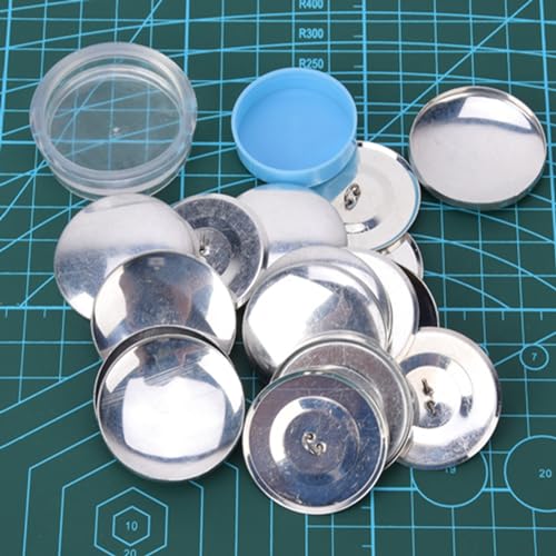 Deckknöpfenkit, runde Nähabdeckungsknopf Kit handgefertigtes Stofftuch mit flachen Rücken für DIY -Bastelwerkzeuge (40 mm) von Cyrank