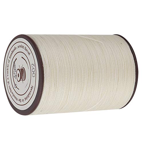 Gewachster Faden, 175 Yards 0,45 Mm Nähen Leder Gewachster Faden Wachs Baumwollschnüre Wachsfaden Für Lederprojekte, Buchbinderei(Beige) von Cyrank