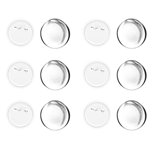 Leere Button Making Supplies, 100 Sets runde Abzeichen leere Button -Stifte für Button Make Machine Metall Shells Hacker Abdeckung klarer Film (58 mm) von Cyrank