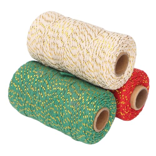 Makramee-Kordel, 2 Mm X 109 Yards, 3 Stück, Makramee-Kordel, Baumwollseil Für Traumfänger Mit Golddekor, Handgefertigter Pflanzenaufhänger, Wandbehang, Basteln, Grün, Weiß Und Rot Makramee-Kordel, 2 Mm X 109 Yards, 3 Stück, Makramee-Kordel, Baumwollseil Für Traumfänger Mit Golddekor, Handgefertigter Pflanzenaufhänger, Wandbehang, Basteln, Grün, Weiß Und Rot von Cyrank
