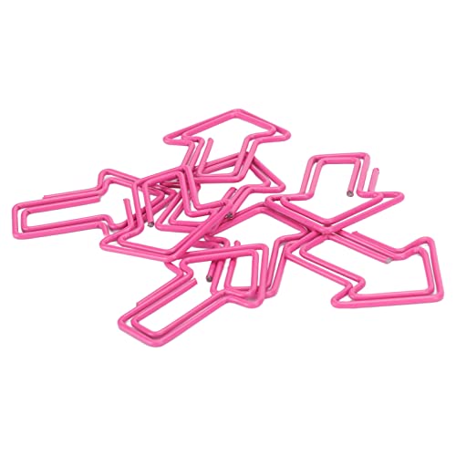 Pfeil-Büroklammern, 100 Stück Rosa Pfeil-Design Büroklammern Lesezeichen Niedliche Büroklammern Kleine Büroklammern Für Das Organisieren von Papierordnern Im Büro Und in Der Schule von Cyrank