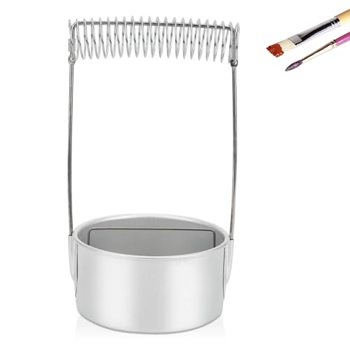 Pinselwascher, Pinselreiniger Pinselhalter mit Filtersieb für Acryl-, Aquarell- und wasserbasierte Farben von Cyrank