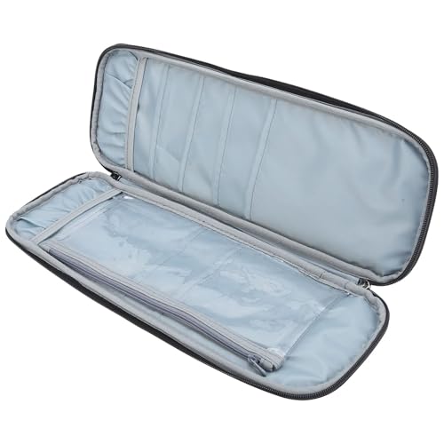 Stricknadel-Etui, Reise-Organizer Mit Reißverschluss Für Gerade Stricknadeln, Doppelreißverschluss, Häkelnadel-Etui, Stricken, Häkeln, Zubehör, Grau Stricknadel-Etui, Reise-Organizer Mit Reißverschluss Für Gerade Stricknadeln, Doppelreißverschluss, Häkelnadel-Etui, Stricken, Häkeln, Zubehör, Grau von Cyrank