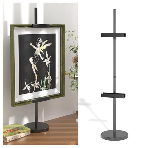 Verstellbarer Tisch-Staffelei-Ständer, Bilderrahmen-Ständer bis zu 73,7 cm, schwarze Staffelei für Malerei, Schilder, Kunst, Fotoposter, Ausstellungsstaffeleien für Zuhause oder Veranstaltung Verstellbarer Tisch-Staffelei-Ständer, Bilderrahmen-Ständer bis zu 73,7 cm, schwarze Staffelei für Malerei, Schilder, Kunst, Fotoposter, Ausstellungsstaffeleien für Zuhause oder Veranstaltung von Czarniozk