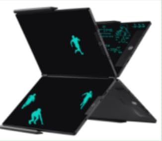 LCD Schreibtafel, 14.3 Zoll Dreifach Faltbares LCD Maltafel für Erwachsene Büro, Digitales Zeichenbrett mit 0.5mm Monochromlinien, Schreib-Zeichenblock für Notizen, Memo, to-Do-Listen LCD Schreibtafel, 14.3 Zoll Dreifach Faltbares LCD Maltafel für Erwachsene Büro, Digitales Zeichenbrett mit 0.5mm Monochromlinien, Schreib-Zeichenblock für Notizen, Memo, to-Do-Listen von Czemo