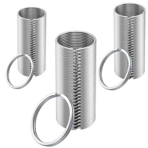 Czkonore 120 Stück Runde Schlüsselringe, 3 Größen (30mm 25mm 20mm) von Schlüsselanhänger Ring, Split Ring Schlüsselring für Auto, Haus, Schlüssel Zubehör von Czkonore