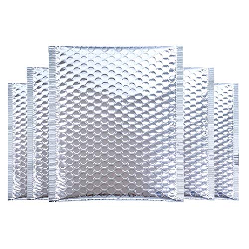 10,9 x 10,9 cm kleine Luftpolster-Versandtaschen Silber-Metallic-Luftpolster-Umschläge, selbstklebend, Metallic-Beutel, 50 Stück 10,9 x 10,9 cm kleine Luftpolster-Versandtaschen Silber-Metallic-Luftpolster-Umschläge, selbstklebend, Metallic-Beutel, 50 Stück von Czofnjesi