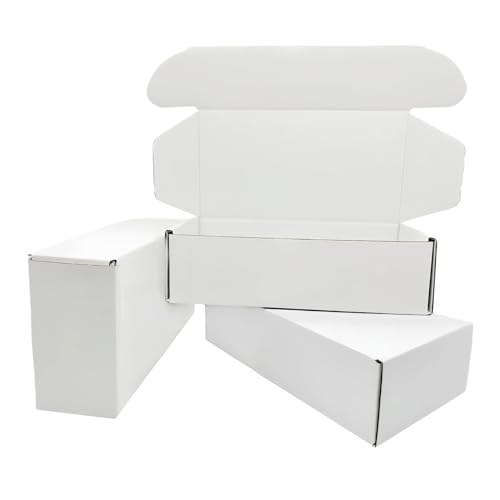 Kleine Versandkartons aus Wellpappe, 17,8 x 12,7 x 5,1 cm, 100 Stück, faltbar, kleine Visitenkarten-Geschenkbox für Versandtaschen und Bastelarbeiten von Czofnjesi