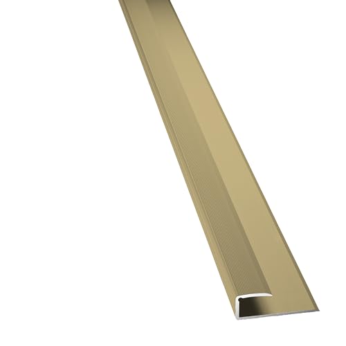D-TACK Einfassprofil Alu | Höhe 8,2 mm | Länge 2,7 m | Gold/Sand | Zum Kleben, Klemmen oder Schrauben | Einfassschiene aus eloxiertem Aluminum | Abschlussleiste D-TACK Einfassprofil Alu | Höhe 8,2 mm | Länge 2,7 m | Gold/Sand | Zum Kleben, Klemmen oder Schrauben | Einfassschiene aus eloxiertem Aluminum | Abschlussleiste von D-Tack