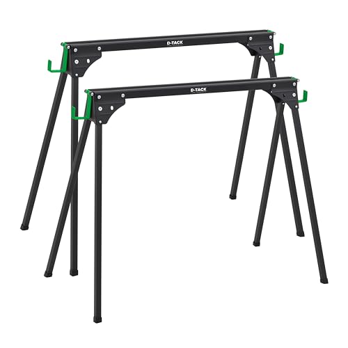 D-Tack 4x Arbeitsbock klappbar | Hochwertiger Sägebock aus Stahl | Faltbock mit einer Tragkraft bis zu 500 kg pro Paar | Klappbock für Baustelle, Werkstatt & Heimwerken D-Tack 4x Arbeitsbock klappbar | Hochwertiger Sägebock aus Stahl | Faltbock mit einer Tragkraft bis zu 500 kg pro Paar | Klappbock für Baustelle, Werkstatt & Heimwerken von D-Tack