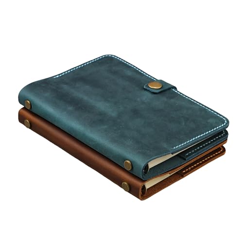 D&M leather studio Handgefertigtes Schlankes Leder Notizbuch A5/A6, nachfüllbares 6-Ring Ringbuch mit Stiftschlaufe, flach liegend, Vintage-Look, personalisiert mit Namen – personalisiertes notizbuch D&M leather studio Handgefertigtes Schlankes Leder Notizbuch A5/A6, nachfüllbares 6-Ring Ringbuch mit Stiftschlaufe, flach liegend, Vintage-Look, personalisiert mit Namen – personalisiertes notizbuch von D&M leather studio
