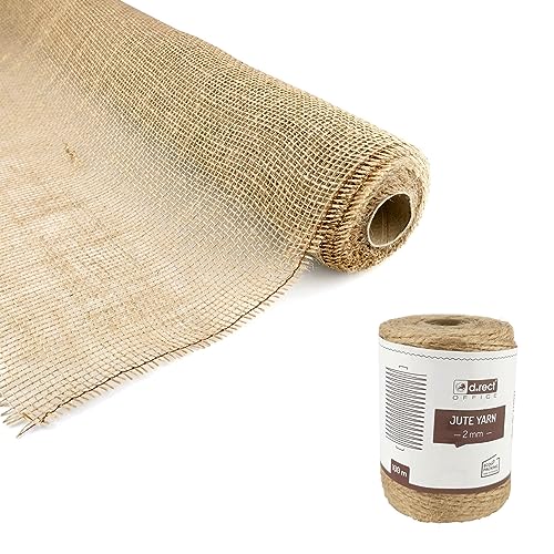 D.RECT 100x500cm Juteband Natur Braun Decoband, Packband Geschenk-Band Bastelband, 100cm Breite 5 Meter Packschnur Geschenk-Band Bastelschnur Dekokordel, 2mm Dicke D.RECT 100x500cm Juteband Natur Braun Decoband, Packband Geschenk-Band Bastelband, 100cm Breite 5 Meter Packschnur Geschenk-Band Bastelschnur Dekokordel, 2mm Dicke von D.RECT