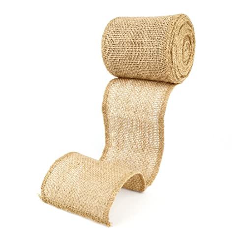 D.RECT Juteband Natur Braun Rolle 10x500cm - 10cm Breit - Jute Geschenkband Vintage - Dekoband Hochzeit - Jutestoff für Floristik und Dekoration D.RECT Juteband Natur Braun Rolle 10x500cm - 10cm Breit - Jute Geschenkband Vintage - Dekoband Hochzeit - Jutestoff für Floristik und Dekoration von D.RECT