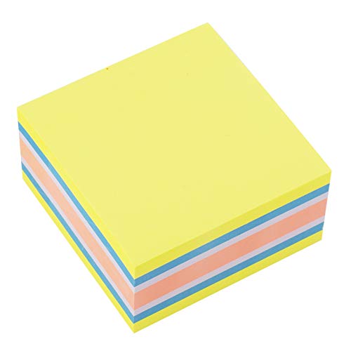 D.RECT 110626 mango Haftnotizwürfel Super Sticky Notes Selbstklebende Haftnotizzettel in 75x75mm 400 Blatt Neon von D.RECT