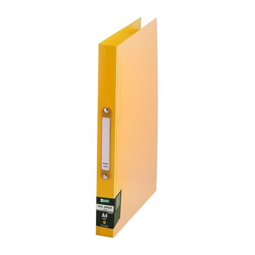 D.RECT 2200 Plastik-Ringordner Ringbuch aus PP | Plastik-Cover, Polypropylene | A4 35mm Rückenbreite 2 Ringe | transparent Gelb, 1 D.RECT 2200 Plastik-Ringordner Ringbuch aus PP | Plastik-Cover, Polypropylene | A4 35mm Rückenbreite 2 Ringe | transparent Gelb, 1 von D.RECT