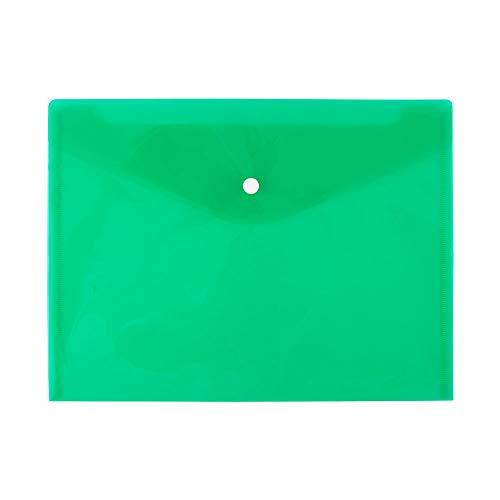 D.RECT 5530 Dokumentenmappe Dokumententasche mit Druckknopf PP A4 Grün von D.RECT