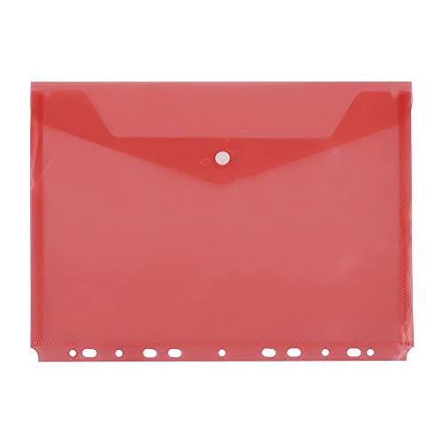 D.RECT Dokumentenmappe Dokumententasche mit Druckknopf Abheftrand PP A4 transparent Rot D.RECT Dokumentenmappe Dokumententasche mit Druckknopf Abheftrand PP A4 transparent Rot von D.RECT