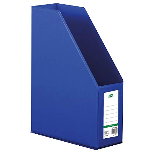 D.RECT Kunststoff-Organizer, Zeitschriftenhalter, Stehsammler mit Sichtfenster zum Beschriften PVC A4 90mm, zusammenlegbar, Blau 110206 D.RECT Kunststoff-Organizer, Zeitschriftenhalter, Stehsammler mit Sichtfenster zum Beschriften PVC A4 90mm, zusammenlegbar, Blau 110206 von D.RECT