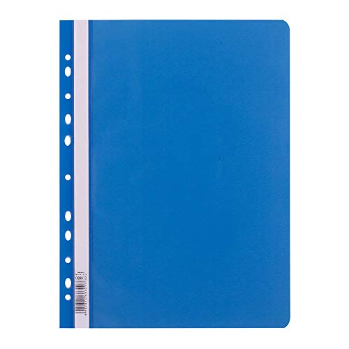 D.RECT Schnellhefter Lux PP A4 mit Perforation aus Starker Polypropylen-Folie Blau von D.RECT