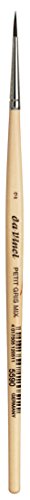 da Vinci Watercolor Series 5590 Petit Gris Mix Pinsel, rundes Russisches blaues Eichhörnchenhaar/synthetische Mischung mit lackiertem, nicht rollendem Griff, Größe 2 (5590-02) von da Vinci
