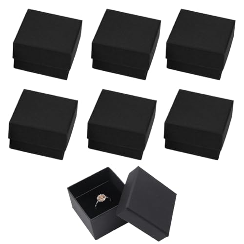 6 Pack Ringschachtel,Geschenkbox Ringbox,Schmuck Geschenkbox,Ring Box,Schmuckschatulle,Verlobungsring Box,Schmuckbox Klein,Kleine Geschenkbox Für Halskette, Ohrringe, Ring, Schmuckaufbewahrung 6 Pack Ringschachtel,Geschenkbox Ringbox,Schmuck Geschenkbox,Ring Box,Schmuckschatulle,Verlobungsring Box,Schmuckbox Klein,Kleine Geschenkbox Für Halskette, Ohrringe, Ring, Schmuckaufbewahrung von DAAIZIII