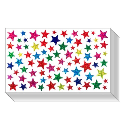 10 Blätter Laptop Aufkleber Stern Selbstklebender Aufkleber Funkelnder Decal Für Scrapbooking 10 Blätter Laptop Aufkleber Stern Selbstklebender Aufkleber Funkelnder Decal Für Scrapbooking von DABAIXIONG