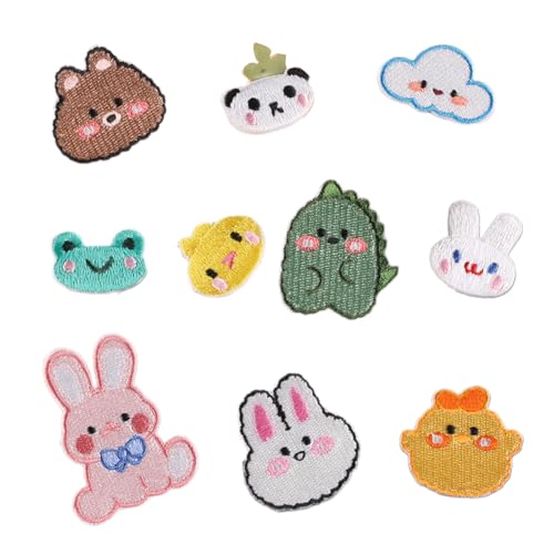 10 PCs Kaninchen Auf/Eisen Auf Flecken Bären Stickpatches Reparaturflecken Nähflecken Für Rucksäcken Dekoration Reparaturflecken 10 PCs Kaninchen Auf/Eisen Auf Flecken Bären Stickpatches Reparaturflecken Nähflecken Für Rucksäcken Dekoration Reparaturflecken von DABAIXIONG