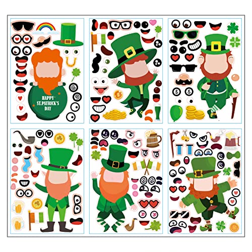 12/24 PCs Patricks Day Aufkleber Kostenlose Kombination Abziehbilder Dekorativ Wasserdicht Für Karten Home School Kühlschrank Themenparty Patricks Day Wandtatt Ausschaltungen Dekorative Handwerk von DABAIXIONG