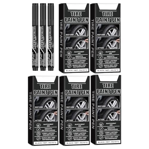 15pcs Schwarze Farbstift Autorreifen Lackieren Stiftfestes Schneller Trockenreifen Marker Stift Für Autoreifen Kratzerreparatur 15pcs Schwarze Farbstift Autorreifen Lackieren Stiftfestes Schneller Trockenreifen Marker Stift Für Autoreifen Kratzerreparatur von DABAIXIONG