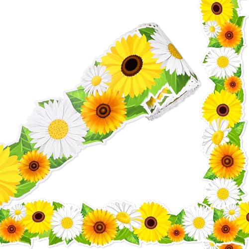 18m Blumen Bulletin Board Border Sunblwers Bulletin Border Tric Bulletin Brett Aufkleber Für Klassenzimmerdekoration von DABAIXIONG